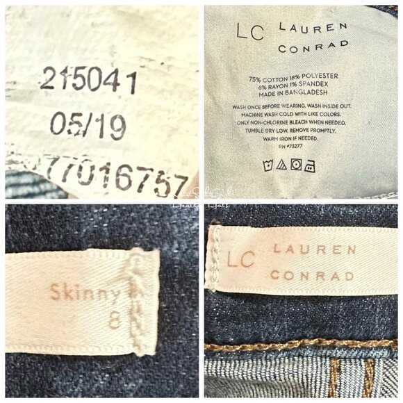 LC Lauren Conrad Skinny Jeans Size 27 - Picture 5 of 6